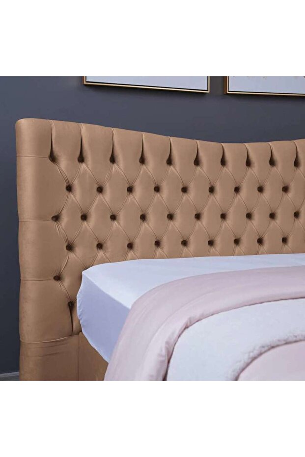 Mars Headboard Velvet Gold L-160 : H-125 Cm