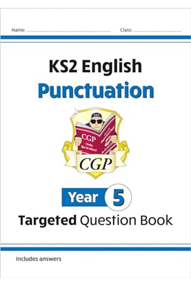 كتاب أسئلة موجهة حول الترقيم السعري لمرحلة السنة الخامسة باللغة الإنجليزية KS2 (مع الإجابات)