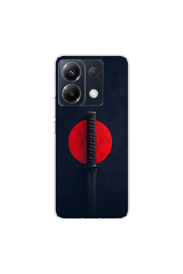 حافظة شفافة متوافقة مع Poco X6 بتصميم Samurai 5