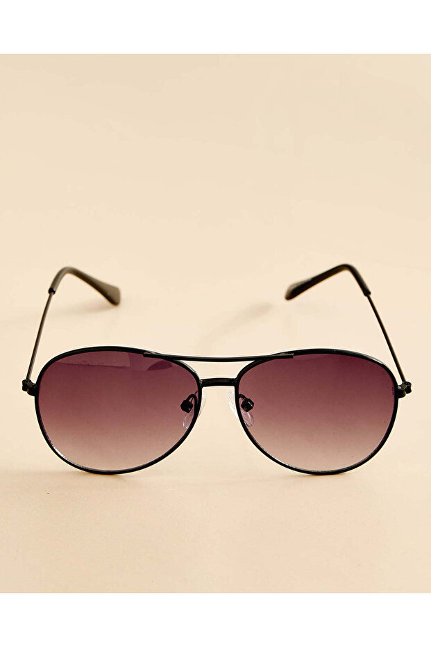 Boys Black Aviator Sunglasses
