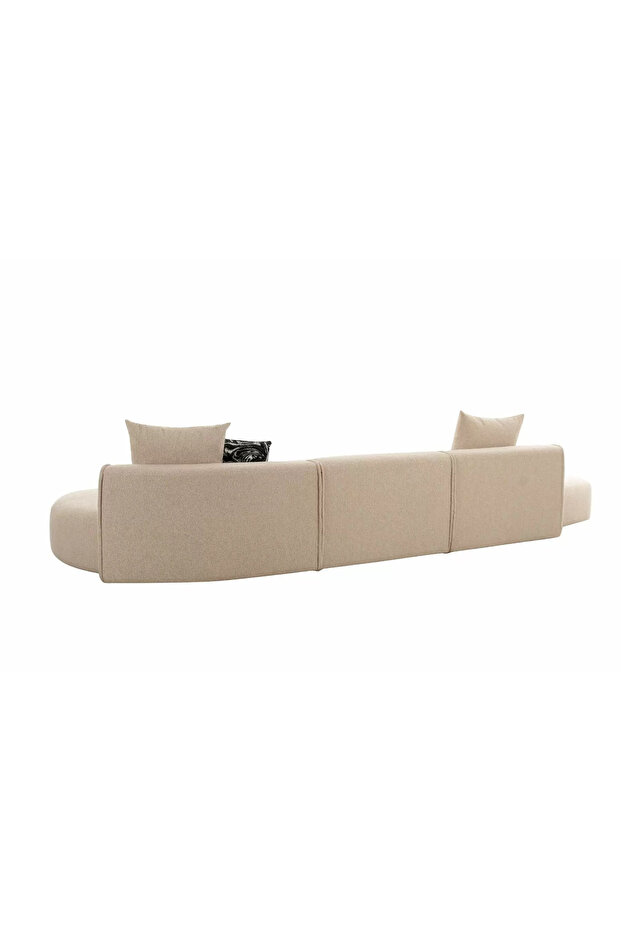Zoka Sectional Sofa (Beige) - 2
