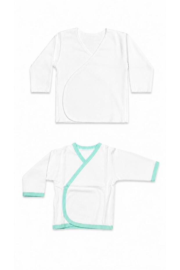 Newborn Cotton Inner and Outer Bodysuit Set Long Sleeve Double-Breasted Baby Bodysuit 0-3 Months