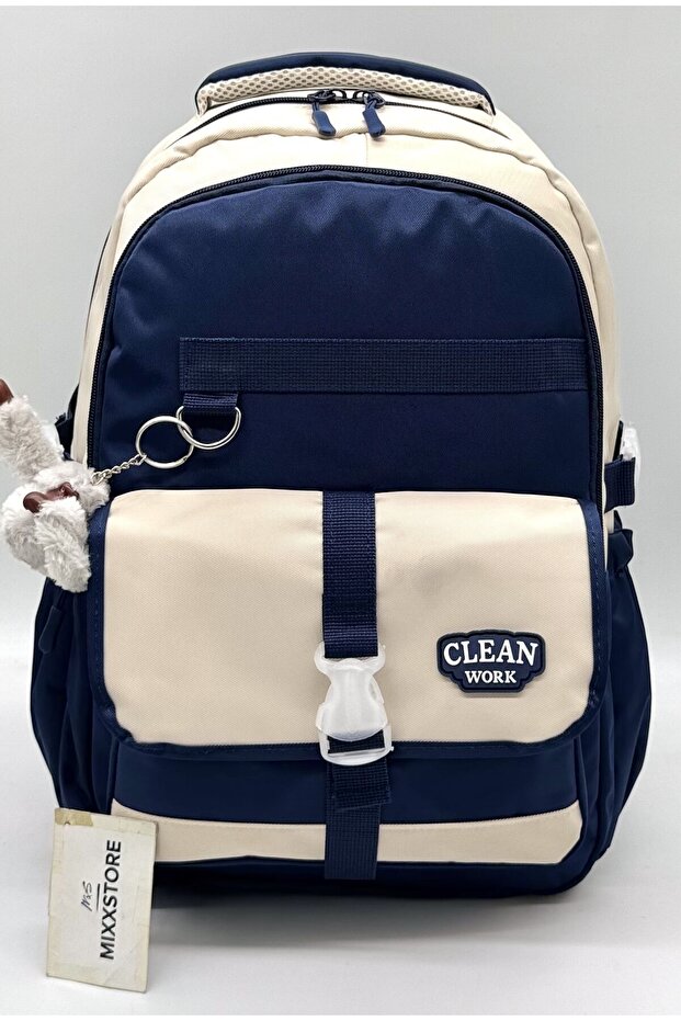 Unisex Satin Water Resistant Fabric Multi-Compartment Middle School High School School Travel and Backpack