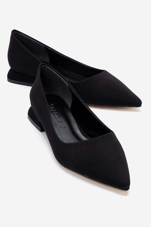 Women's Plain Ballerinas Black Zra