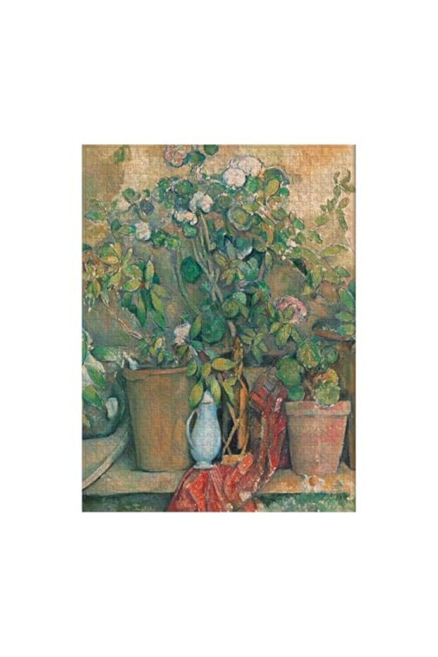 Cezanne’S Terracotta Pots And Flowers 1 Piece Jigsaw Puzzle
