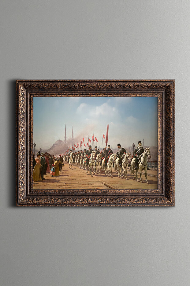 فرقة إرطغرل الخيالية - لوحة مزخرفة بتصميم عتيق - نموذج سميك