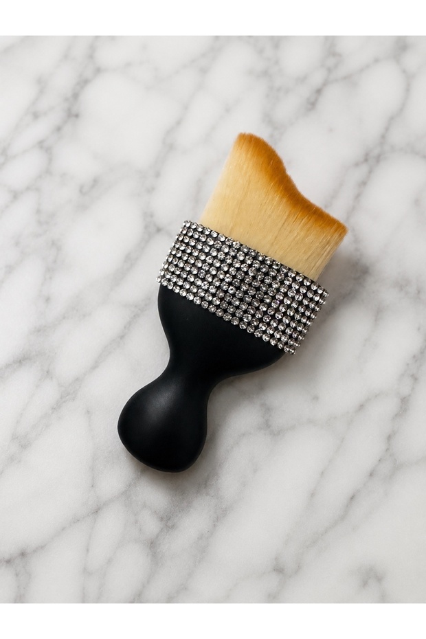 Silver Crystal Stone Car Interior Detailing Brush Auto Detailing Brush with Crystal Stone