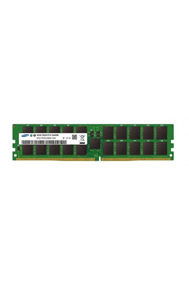 ذاكرة وصول عشوائي للخادم 32 جيجابايت DDR5 ECC RDIMM بتردد 4800 ميجاهرتز 2Rx8 طراز M321R4GA3BB6-CQKET