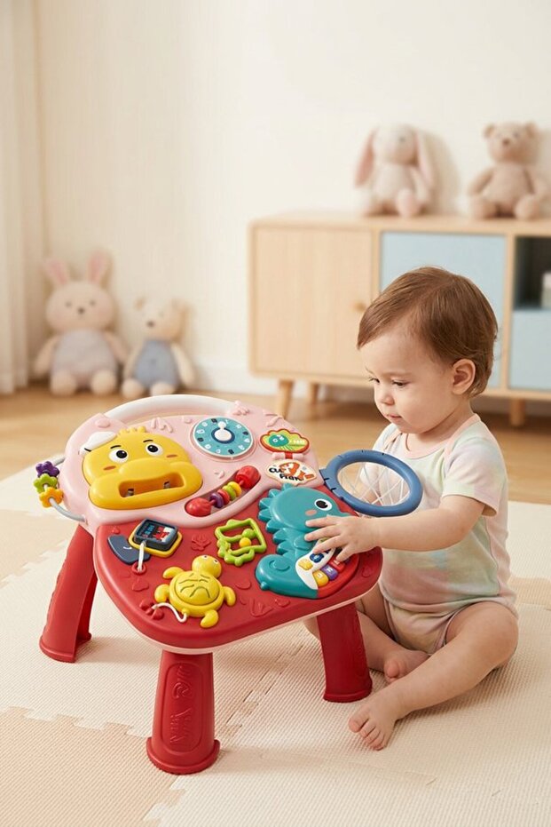 1 Plastic Musical Learning Activity Table Toddler Sensory Play Center 1 3 Years