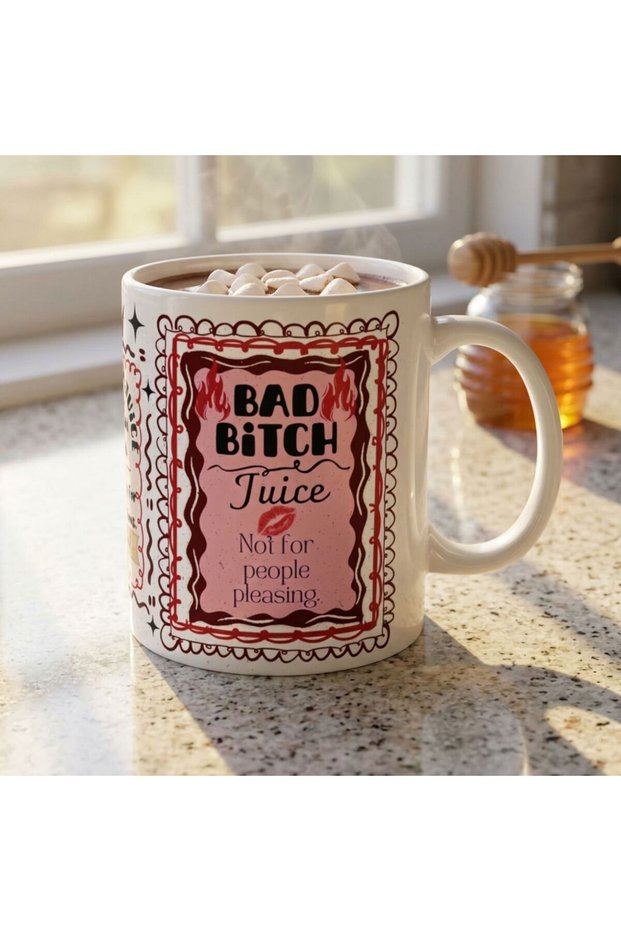 Juice Shop Layout Mood Maker Design Bad B.tch Juice Renkli Tasarım Motto Kupası ...