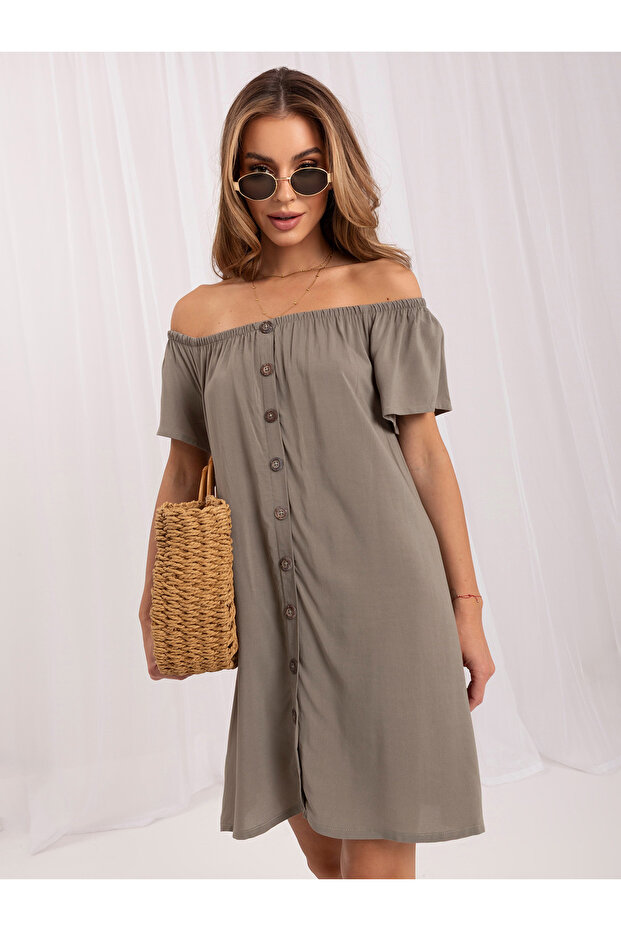 Rochie Dama Khaki - 3