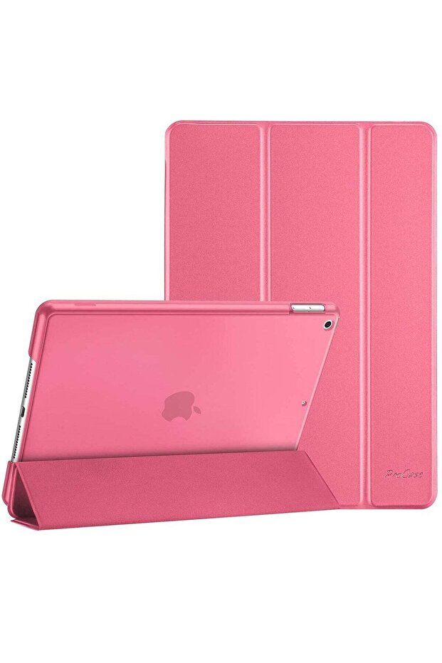 iPad 10.2 Case - Slim Stand Hard Back Shell Protective Smart Cover for iPad 9th/8th/7th Gen - Pink