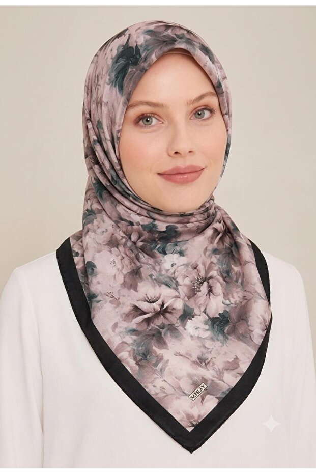 Nevada Large Size Organic Cotton Scarf - 120 X 120 - 06580