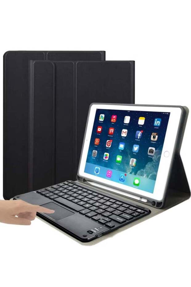 Keyboard Case Compatible with Touchpad Arabic/English iPad Mini 7 (2024), Slim Lightweight Stand Cover