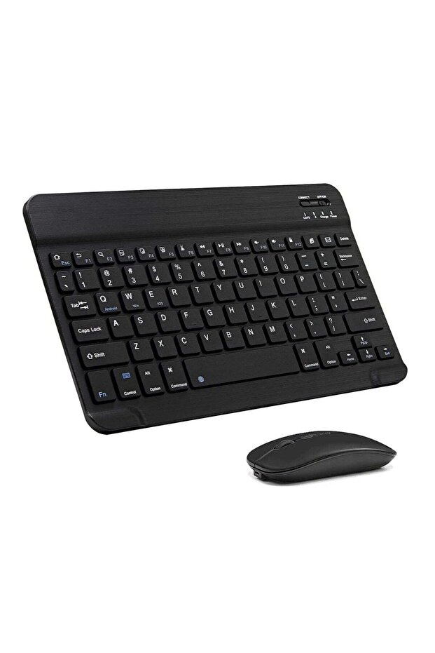 Arabic and English Bluetooth Keyboard and Mouse Combo, Ultra-Slim Portable Wireless Set