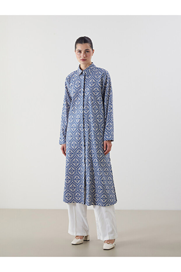 Patterned Women's Shirt Tunic