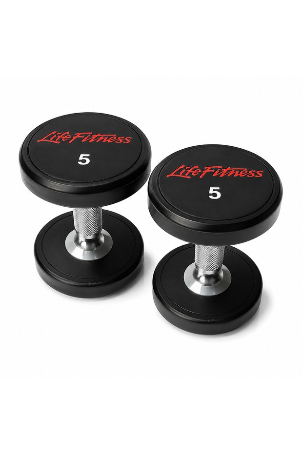 Round Dumbbell 5kg Pair – Durable Fixed Weight Dumbbells for Home Gym, Strength Training & Fitness Workouts