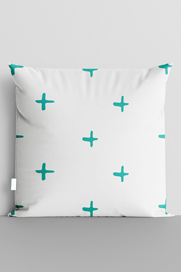 Turkuaz Artılar Double-Sided Digital Printed Pillow Cover - 5750