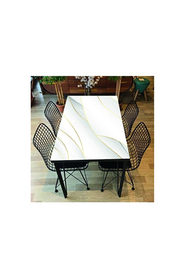 Glossy Adhesive Foil Table and Countertop Coverings Stylish and Durable