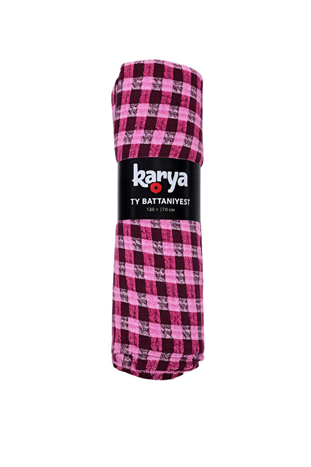 Karya Tv Blanket 130X170 cm Plaid Patterned Soft Pink Shawl