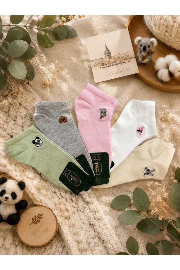 12 Pairs Women's Seamless Bamboo Bootie Socks, Anti-Sweat, Odorless, Cotton Socks - Seasonal - Mixed Color/Pattern