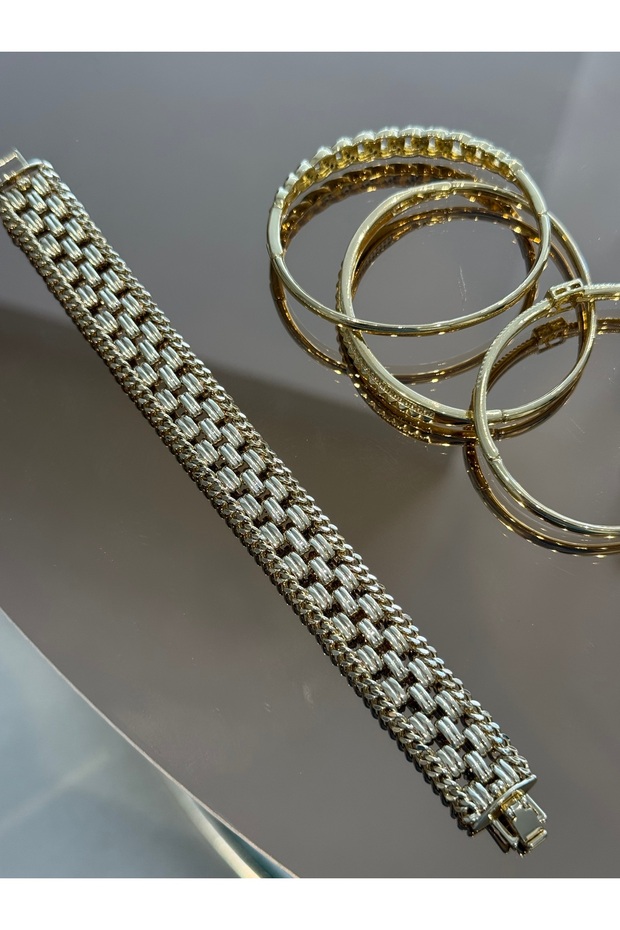 Wicker Weave Thick Bracelet