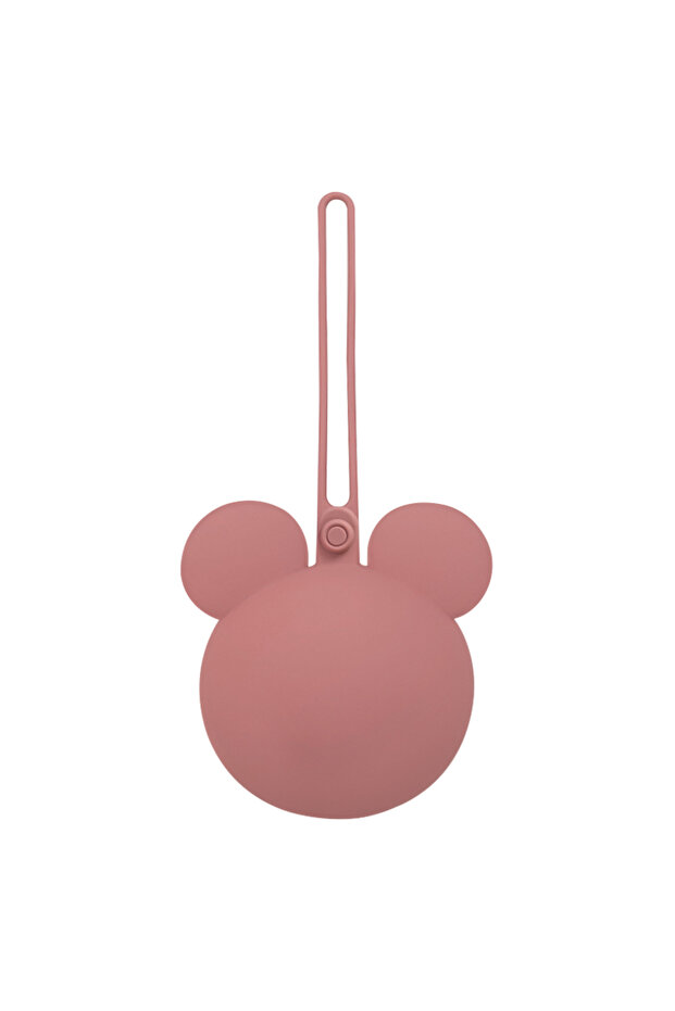 1pcs Mouse Shape Pacifier Bag Baby Soother Silicone Dust Organiser Bag Portable Baby Pacifier Chain