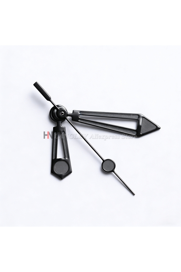 Black Silver Aiguille Seamaster Style NH35 Watch Hands Green C3 Luminous Watch Pointers for NH35 ..