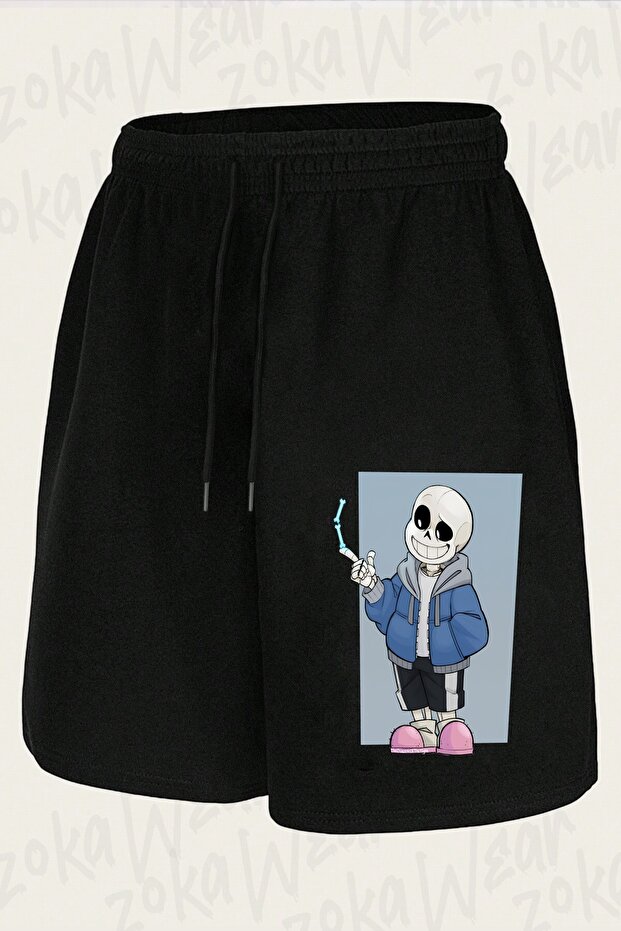 شورت مطبوع بتصميم Undertale Sans v15 للجنسين