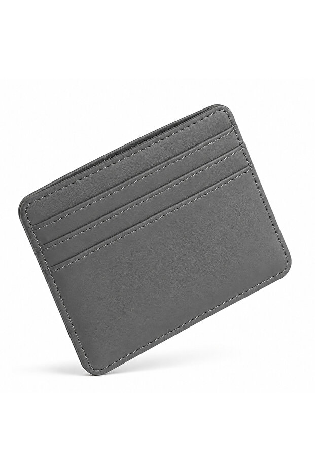 Men's Slim Card Holder Wallet, PU Leather, Minimalist Front Pocket Wallet, Lightweight