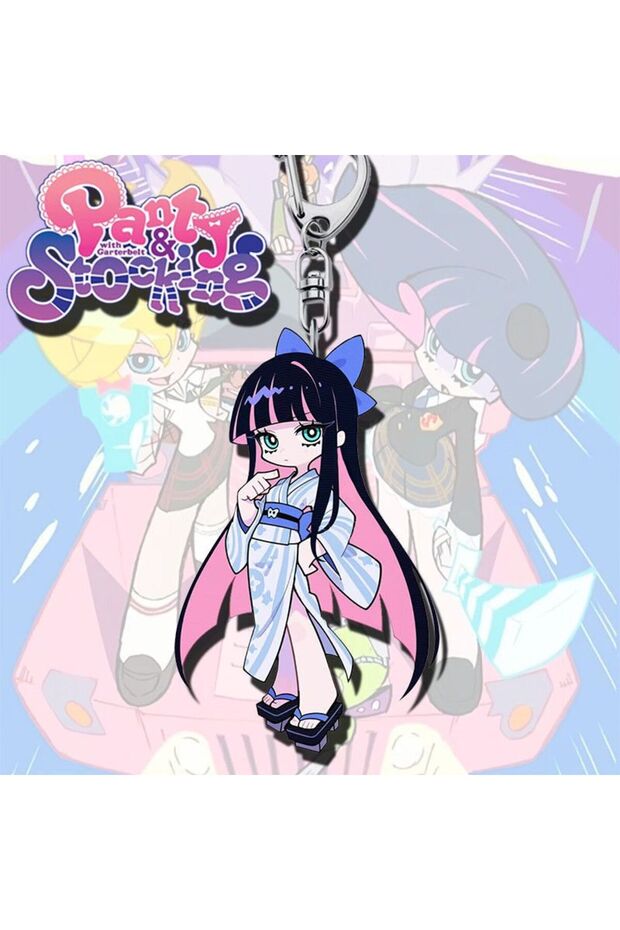 key 5cm Stocking New Panty Stocking with Garterbelt Keychain Surrounding Acrylic Student Cute Backpa