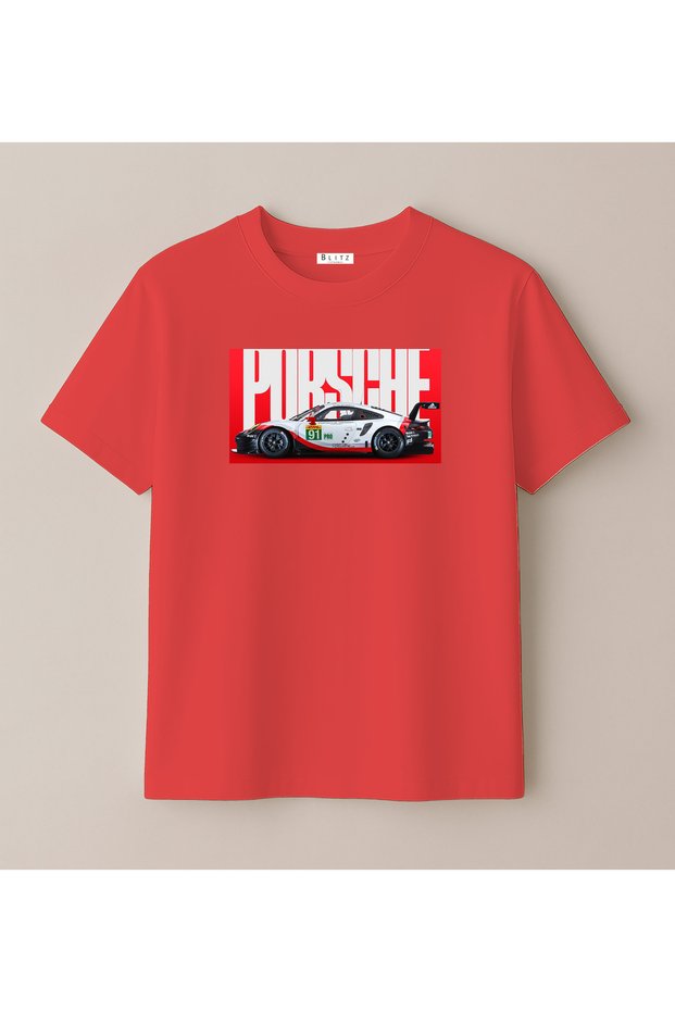 Porsche 911 Sports Car Design Printed Kids' T-Shirt (4-13 Years)
