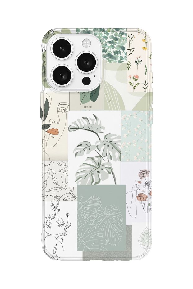 iPhone 16 Pro Max Compatible Printed Transparent Phone Case | Collection: Oneline