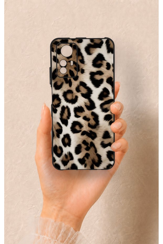 Redmi Note 12S Compatible Leopard Skin Patterned Silicone Case