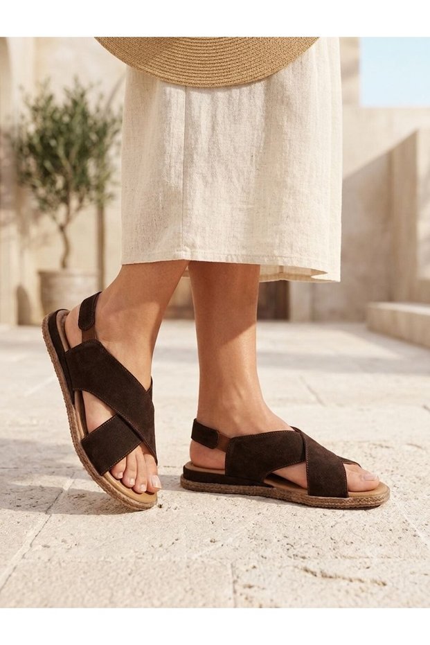 - Genuine Leather Women's Sandals