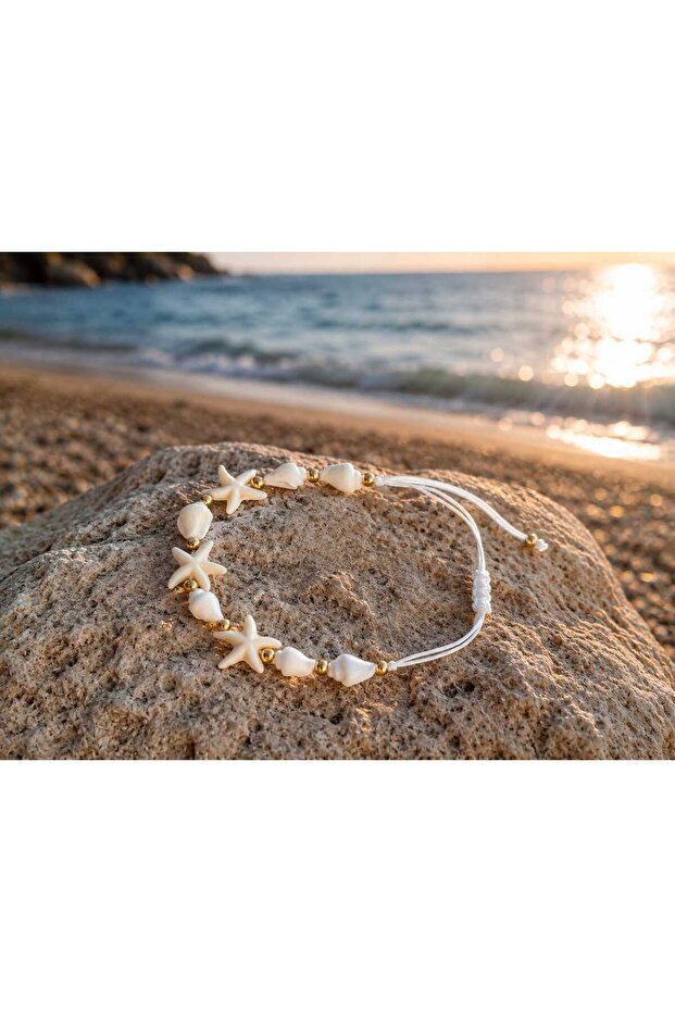 Boho Evil Eye Beaded Seashell Necklace – Summer Combination, Beach Aesthetic, Old Money Jewelry