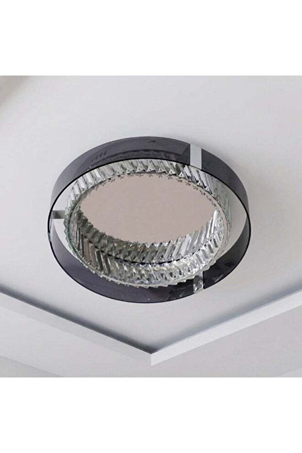 Regal LED Ceiling Lamp 50cm Grey Modern Flush Mount Ceiling Light for Living Room