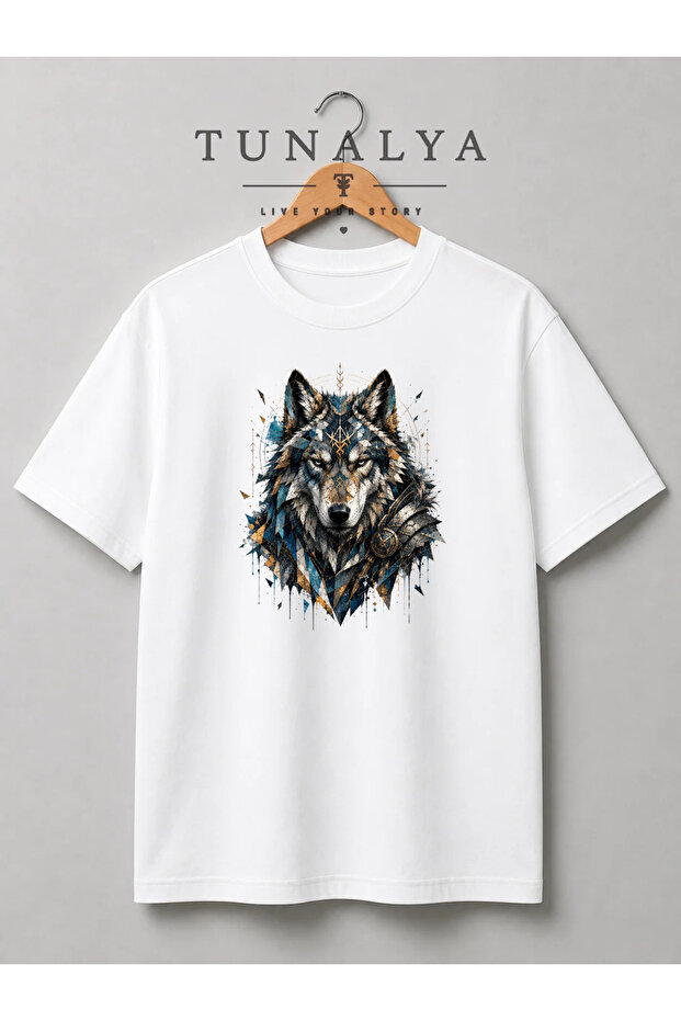 Tunalya Strong Bozkurt Special Design Premium Printed Unisex Cotton T-Shirt - High Quality