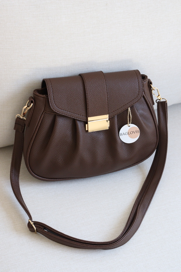 Magnetic Flap Cover Women's Shoulder Bag with Adjustable Strap Daily Bag En28 Size22