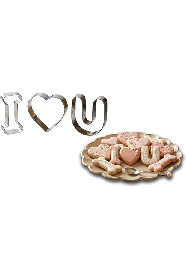 I Love U Cookie Cutter Set - 3 Pieces