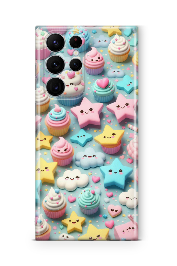 Samsung Galaxy S23 Ultra Compatible Printed Transparent Phone Case | Collection: Kawaiimilk Dreamies