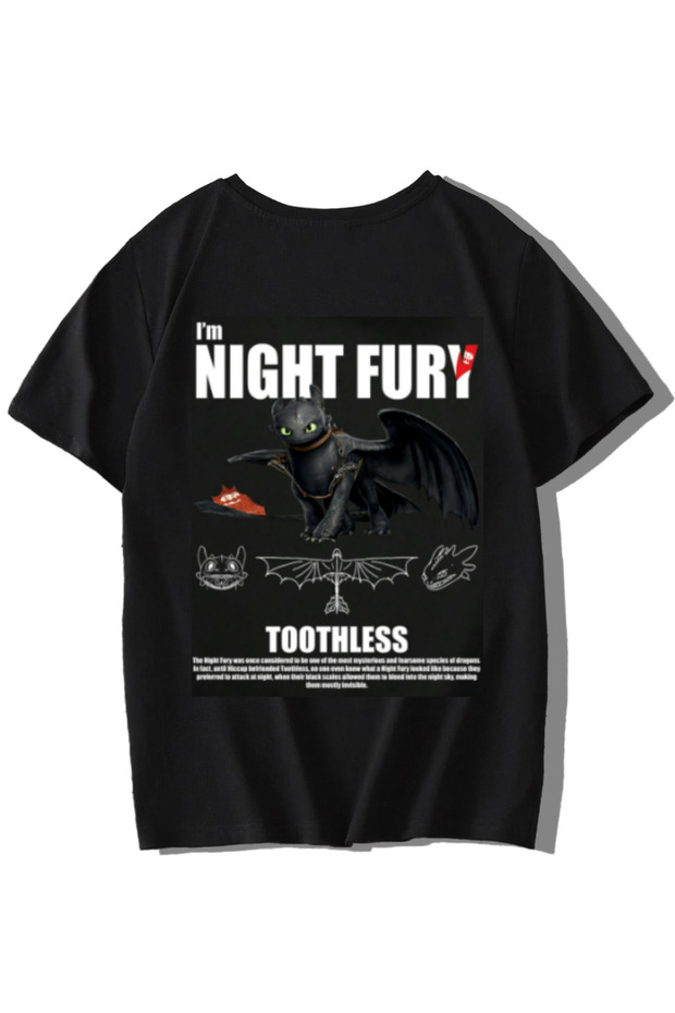 Unisex Kids Night Fury T-Shirt Black