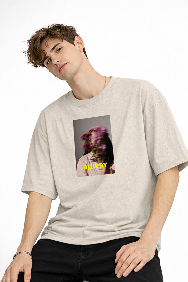 Neurry - oversize men's t-shirt beige