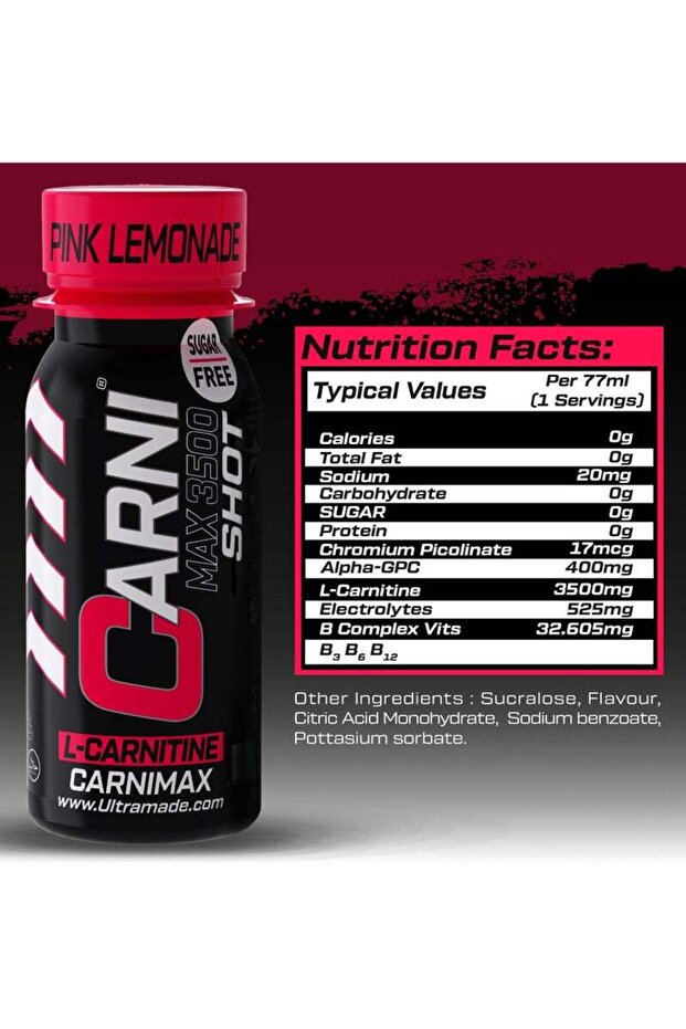 PRE-WORKOUT SHOT PINK LEMONADE 80ML:6933