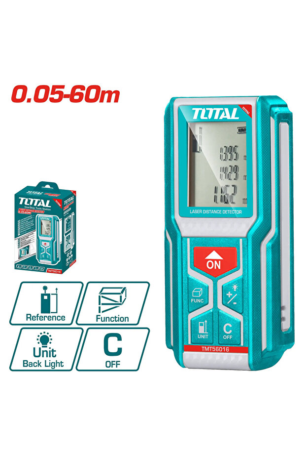 متر ليزر الكتروني 0.05-60m TMT56016 توتال