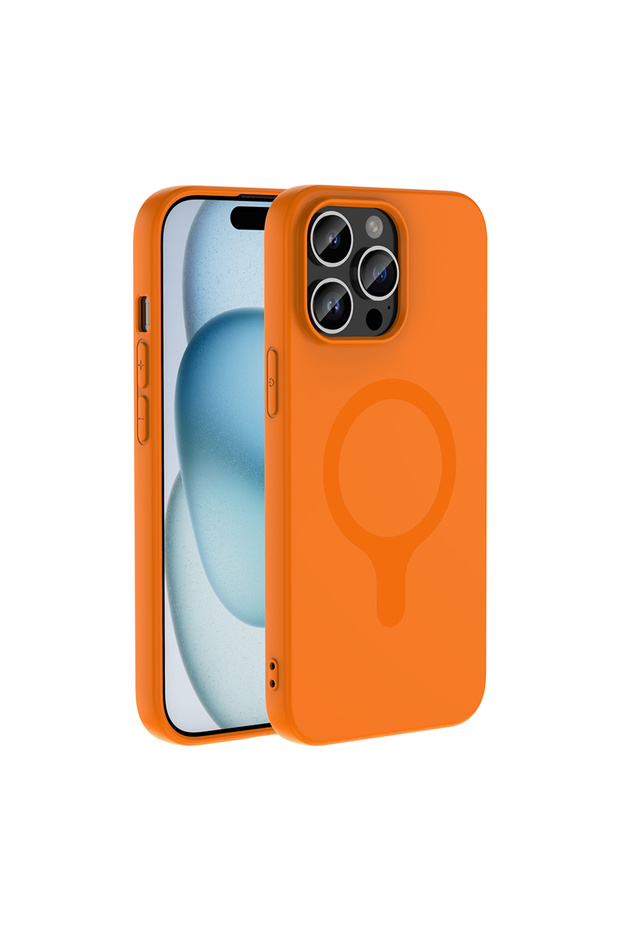 iPhone 14 Pro Max Case Pastel Color Magsafe Camera Raised Silicone Lckc