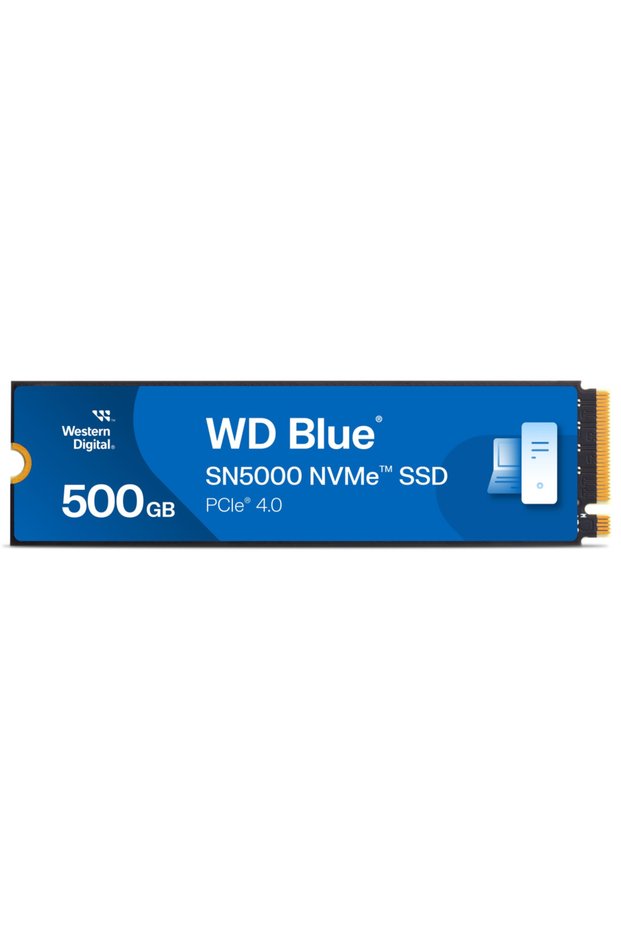 Wd Blue Sn5000, Wds500G4B0E, 500Gb, 5000/4000, Gen4, Nvme Pcie M.2 2280, Ssd