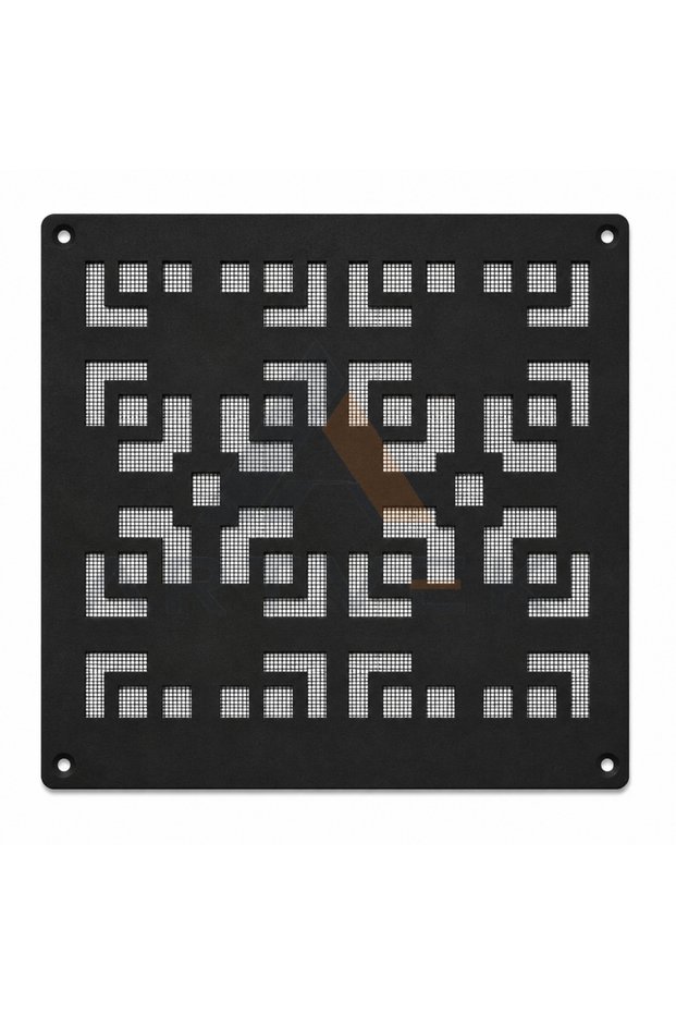 Decorative Metal Ventilation Cover – Grille Cover 40X40 cm Black Style 8
