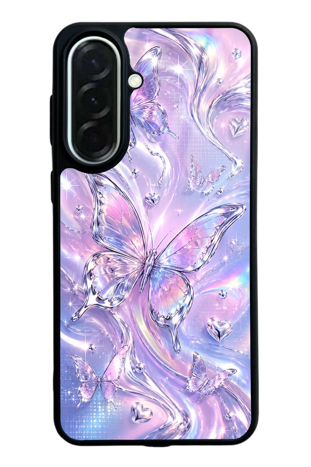 Samsung A37 Iridescent Dream Butterfly Design Glossy Phone Case