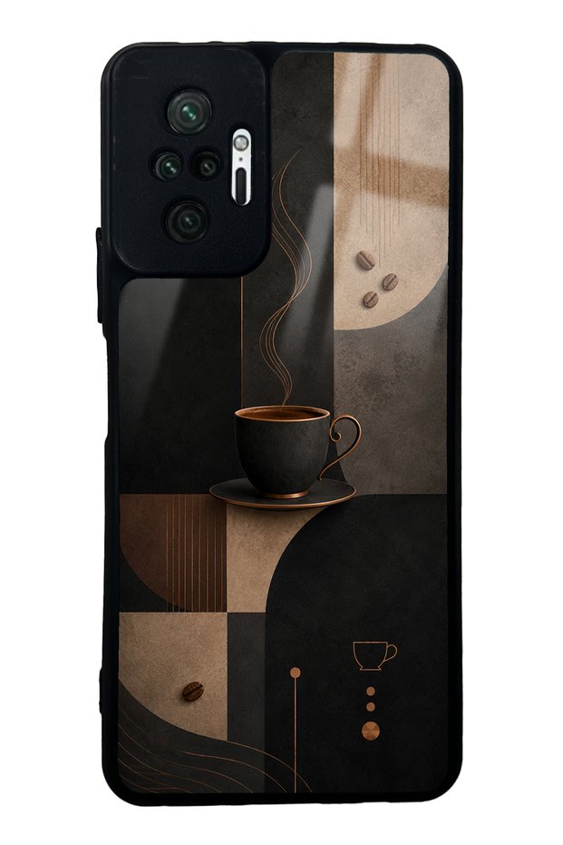 Xiaomi Redmi Note 10 Pro Black Mocha Coffee Design Glossy Phone Case